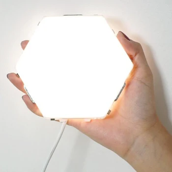 NAUJAS 10vnt Quantum lempa led modulinės palieskite jutiklio jautrus apšvietimo lempos magnetinio kūrybos apdaila sienos lampara LED naktį ligh