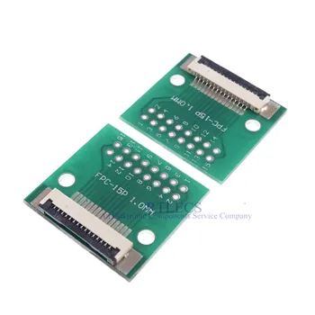 2 vnt FPC FFC Lankstus Plokščias Kabelis 15 Pin 1,0 mm Adapteris, 2.54 mm žingsnio per skylę CINKAVIMAS PCB už Raspberry PI 