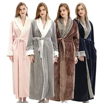 Moterų pižama pižamą sleepwear skraiste, Japonų, korėjiečių rudenį ir žiemą, chalatas, siuvinėta grožio salonas, sveikatos centras Vilna