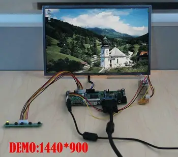 Yqwsyxl Kontrolės Valdyba Stebėti Rinkinys LTN141AT03 LTN141AT07 HDMI+DVI+VGA LCD LED ekrano Valdiklio plokštės Tvarkyklės