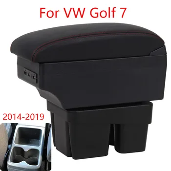 VW Golf 7 Porankiu lauke Mk7 2016 2017 2018 2019 Interjero specialūs Mokymai dalys, Automobilių Porankiu lauke Centras Saugojimo dėžutė