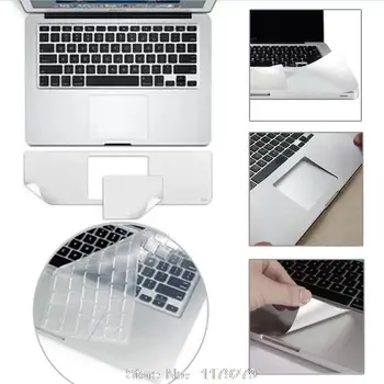 3in1 Palmių Guard + Europos / JAV klaviatūros dangtis + apsaugos nuo dulkių kištukas MacBook Air 11.6 13.3 Pro 15.4 