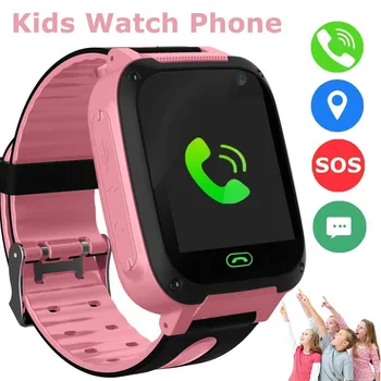 Naujas 2021 Vaikai Smart Watch Telefono Svarų/gps Sim Kortelės Vaikas Sos Skambučio Locator Kameros Ekranas Daugiafunkcį Smart Laikrodis atsparus Vandeniui