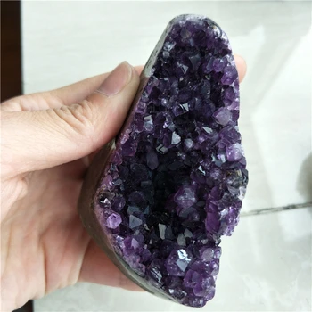 DHXS SW 1 vnt ametistas geode iš uruguary aukščiausios kokybės tamsiai violetinis ametistas didelis ametistas kristalų geode klasteris