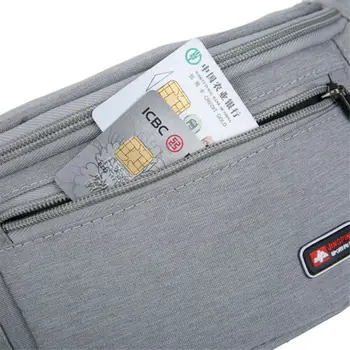 Didelis Bum Kelionės BUM MAIŠELĮ Bumbag Juosmens Pinigų Diržas Paso kišenė su užtrauktuku Piniginės Saugumo Dėklas