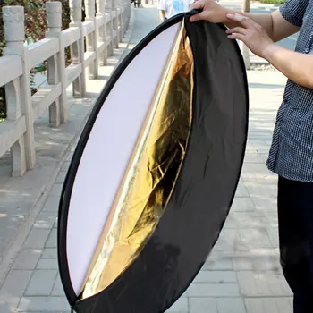 60cm Nešiojamų Išardomi Apvalios Kameros Apšvietimo įranga, Foto Diską Atšvaitas Difuzorių Komplektas, lagaminas Fotografijos Dropship