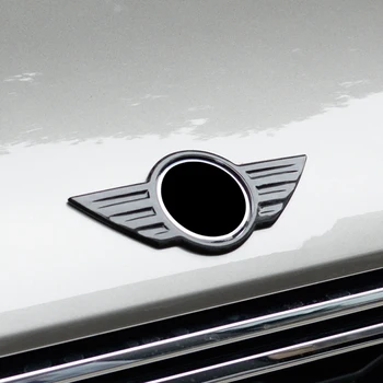 3D Automobilių ženklelis logotipą, anglies pluošto priekinės apdailos aplinkosaugos ¾enklelis, MINI Cooper S F54 F55 F56 F57 F60 R60 automobilių reikmenys šildomi taisymas