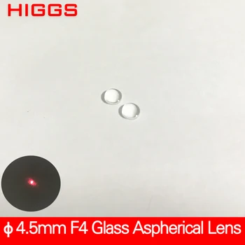 Skersmuo 4 mm fokusavimo ilgis 4mm Stiklo asferiniai lazerio fokusavimo objektyvas Pluošto Optiniai collimating objektyvas 400nm iki 700nm AR dengtų
