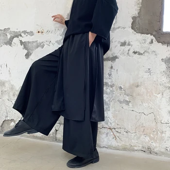 Vyrų Prarasti Pločio Kojų Haremo Kelnių Sijonas, Kelnės Vyrams Japonija Streetwear Stilius Derliaus Atsitiktinis Kimono Ziajać