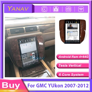 Tesla stiliaus Ekranas Android 9.0 Automobilių GPS Navigacija GMC Yukon/ Chevrolet Tahoe/Chevrolet silverado 2007-2012 Automobilio radijo grotuvas