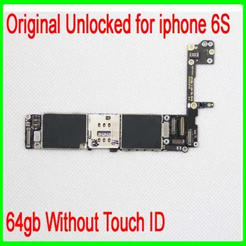 Atrakinta iPhone 6S Plokštė , 64gb iPhone 6S Logika Mainboard Be Touch ID Su 