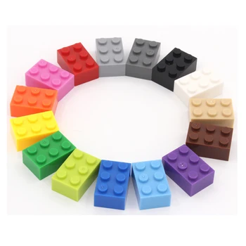 100vnt blokai 2×3 plytų dalys Suderinama su žinomu Scenarijaus kūrimo Pradžioje švietimo ir mokymo žaislai vaikams