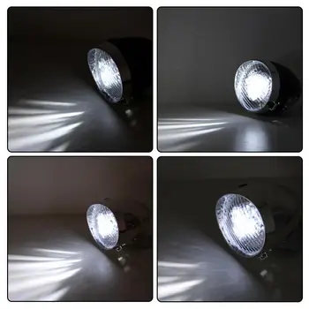 3 LED Dviračio Žibintai Retro Senovinių Dviračių Žibintų Juoda, Sidabro Kalnų Dviračių Saugos Įspėjamieji Žibintai Naktį Jojimo Įranga