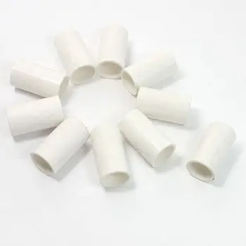 10 Vnt 16mm Vidinis Skersmuo Tiesiai PVC Vamzdžių Jungtys, jungiamosios Detalės Balta