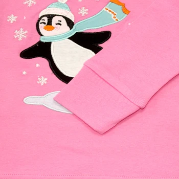 Nauji Vaikai, Pilnas Rankovės Kalėdų Pižama Vaikams Penguin Kalėdos Drabužių Rinkinius Kūdikio Santa Pajama Pižamos Vaikams, 1-5Years naktiniai drabužiai