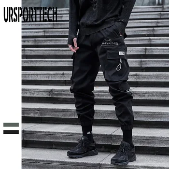 URSPORTTECH Streetwear Krovinių Kelnės Vyrų Rudens ir Žiemos 2020 Naujos vyriškos Kelnės Japonų Mados Prekės ženklo High Street Laisvalaikio Kelnės