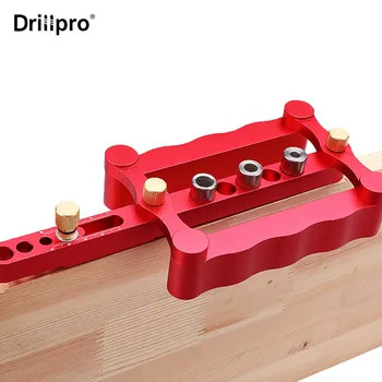 Drillpro 6/8/10mm Savęs Centravimas Dowelling Jig Metrinių Kaiščio Reguliuojamas Sustabdyti Punch Locator Gręžimo Įrankiai, medžio Apdirbimo Patvarus