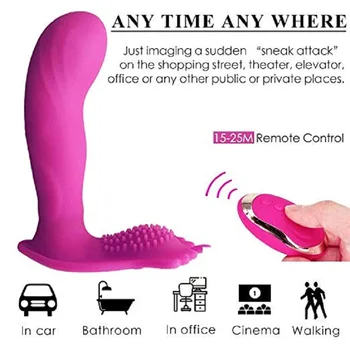Nešiojami Vibratorius Klitorio ir G-taško Stimuliatorius Nuotolinio Valdymo Vibruoti Masturbacija Dildo Žaislai Moterims
