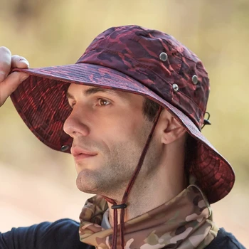 UV Apsauga Kibiro Kepurę, Žvejybos, Medžioklės Safari Vasaros Vyrų Saulės Skrybėlę Fisherman ' s Hat