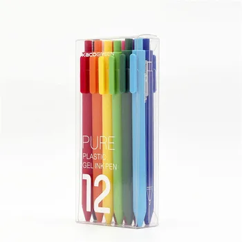 KACO Pasirašyti Pen 0,5 mm Mijia ABS Plastiko Rašiklis Rašyti Ilgis 400M Darbo ir Studijų Spalvinga Teptuku, Kaip Vaikai Dovanų 12colors
