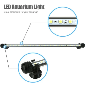 19/29/39/49cm LED Akvariumo Žuvų Bakas Šviesos Povandeninis Oro Burbulas Lempos Nuotolinio Valdymo RGB Vandeniui Šviesos Naujas