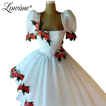 Didelis Mažas Prom Dresses 2020 Nėriniai, Rankų Darbo Gėlių Aplikacijos Vakarinę Suknelę Oficialų Suknelė Įžymybė Šalis, Chalatai Chalatas De Soiree Dubajus