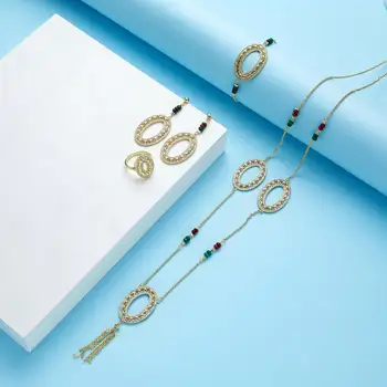 2020 m. liepos naujo dizaino Beldi aukso papuošalų rinkiniai moterims mados karoliai bauda papuošalų rinkiniai vestuvių aukso papuošalų rinkiniai