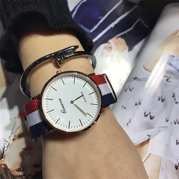 Klasikinis, Juostuotas Nailono Diržas Unisex Laikrodžiai Top Brand Moterų Laikrodžiai 2019 Atsitiktinis Trumpas Vyrų Žiūrėti Reloj Mujer Laikrodis Skmei