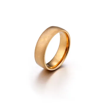 Mados Unisex Žiedai, Nerūdijančio Plieno Apvalus Paprasta Piršto Žiedai, Papuošalai