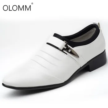 Nauji vyriški verslo kvėpuojantis odinis baltas batai zapatos de vestir para hombre prabangūs bateliai vyrai dizaineriai vestuvių bateliai vyrams