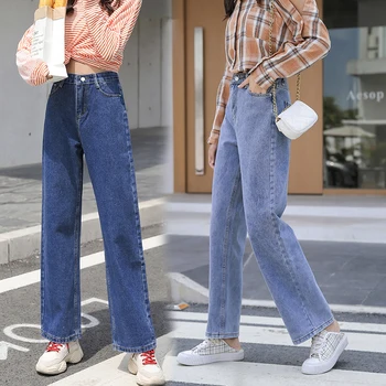 Fa9012 2019 nauja rudens žiemos moterų mados atsitiktinis Džinsinio audinio Kelnės, moteriški drabužiai, vyriški džinsai